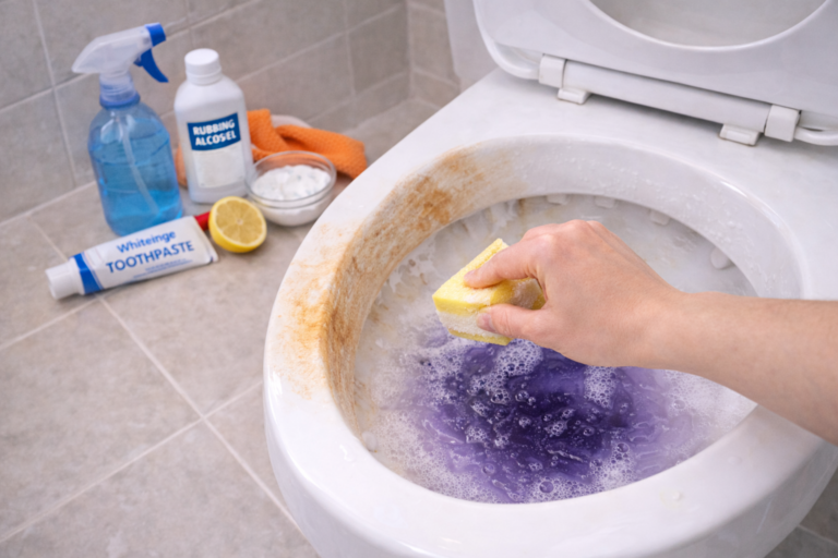 How to Get Fake Tan Off a Toilet Seat