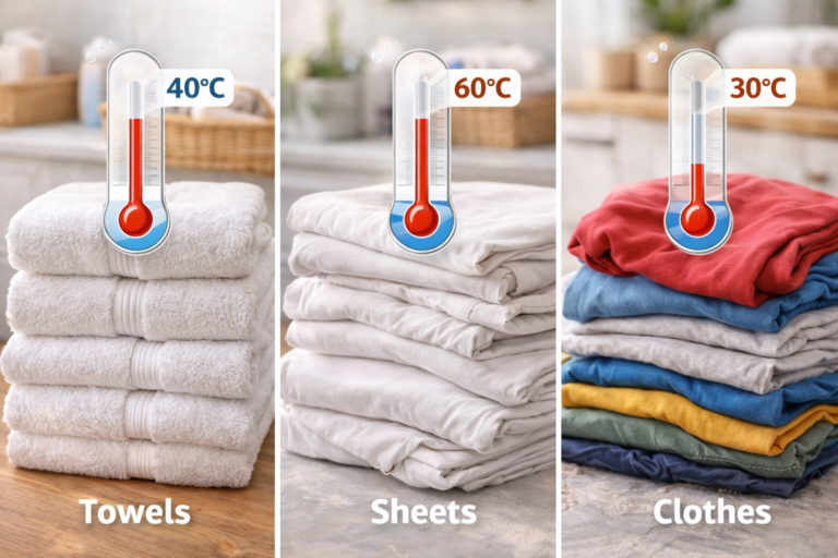 What Temperature Should You Wash Towels, Sheets, and Clothes