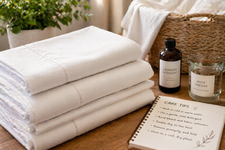 Egyptian cotton sheet care