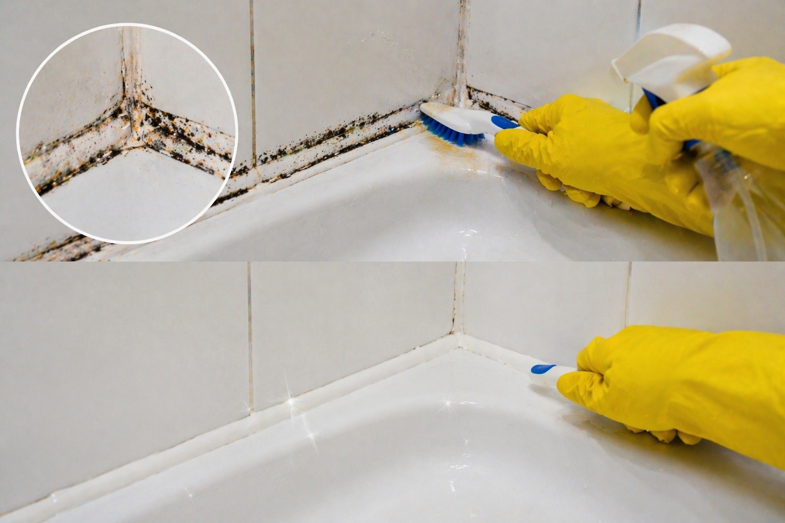 How to Clean Mould Off Bathroom Sealant (Silicone and Grout)