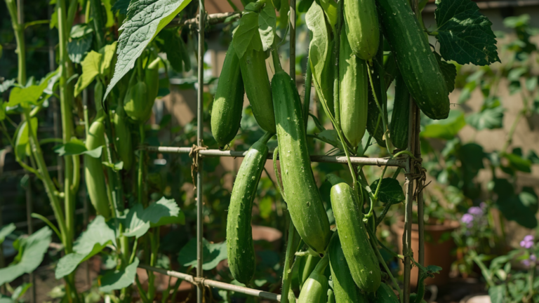 Grow Cucumbers Vertically